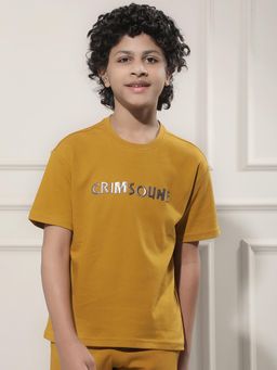 CRIMSOUNE CLUB - Boy Mustard T-Shirt