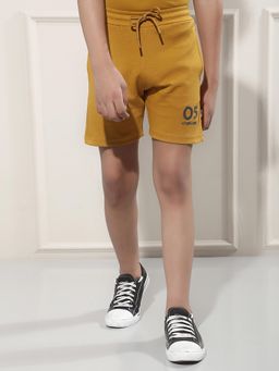 CRIMSOUNE CLUB - Boy Mustard Solid Shorts