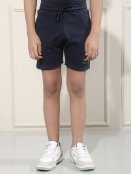 CRIMSOUNE CLUB - Boy Navy Blue Solid Shorts