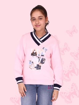 Cutecumber - Girls Fleece Full Sleeves Sweatshirt