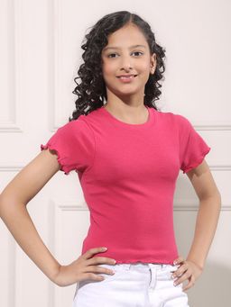 CRIMSOUNE CLUB - Girl Pink Modal T-Shirt