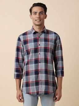Allen Solly - Men Multi-Color Checks Full Sleeves Regular Fit Casual Shirt