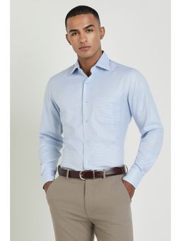 Allen Solly - Men Blue Checks Full Sleeves Regular Fit Formal Shirt