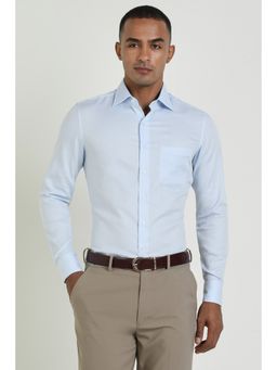 Allen Solly - Men Blue Printed Full Sleeves Slim Fit Formal Shirt