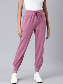 SHOWOFF - Womens Solid Mauve Jogger