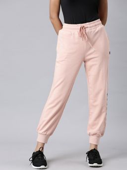 SHOWOFF - Womens Solid Peach Jogger