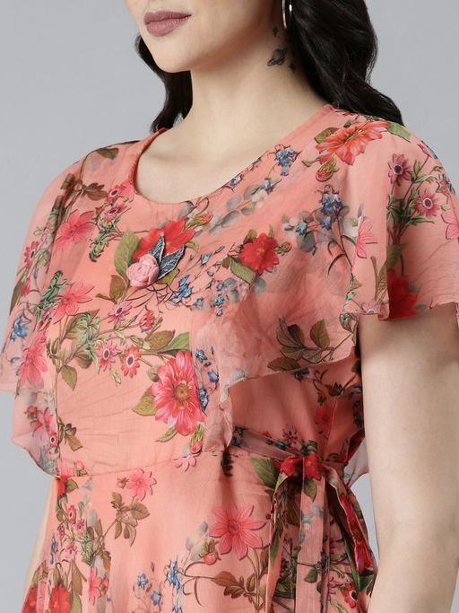 slim fit dress slacks Buy Peach Printed Cotton Fit and Flare Dress Online in USA at $26.00