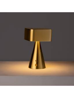 Fig Living - Chrome Portable Lamp Gold