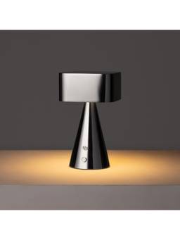 Fig Living - Chrome Portable Lamp Titanium