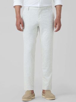 Mufti - Soft Light Grey Solid/Plain Chinos