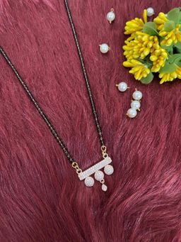 Digital Dress Room - Short Fancy Mangalsutra Ad Vati Pendant