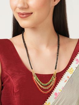 Digital Dress Room - Long Mangalsutra Multi-Color Pendant