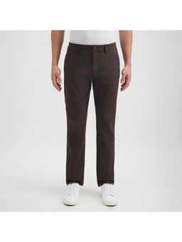 Pepe Jeans - Men Brown Mid Rise Stretch Casual Trouser