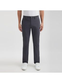 Pepe Jeans - Men Grey Mid Rise Stretch Casual Trouser