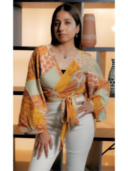 HOUSE OF LEELA - NAMPA Jaipur Screen Print Boho Top