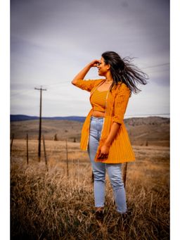 HOUSE OF LEELA - NIYA Mangalgiri Crop Top & Overlay