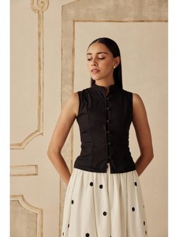 Sage By Mala - Madeleine Black Top