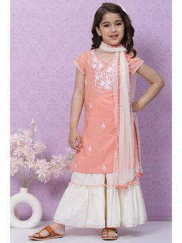 Biba - Peach Relaxed Suit Set (Set of 3)