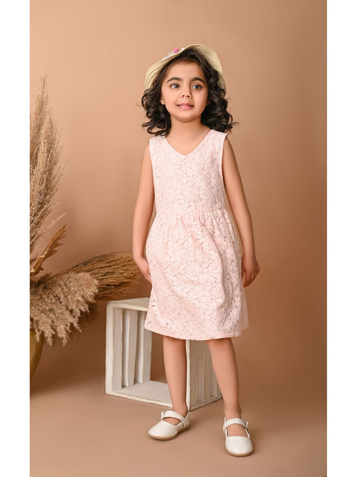 Buy Beebay Detailed Back Floral Lace Dress Online