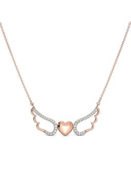 Candere by Kalyan Jewellers - 18K BIS Hallmark Rose Gold and I2GH Diamond Necklaces