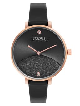 French Connection - Women's Black Dial Analog Watch- FCN089BL (M)
