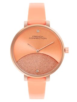 French Connection - Women's Orange Dial Analog Watch- FCN089OL (M)
