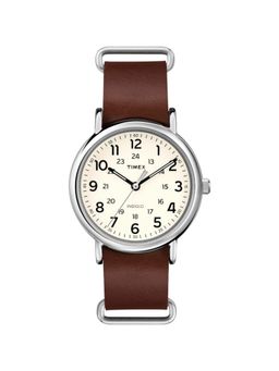 Timex - Men 40 mm Size Cream Dial Analog Watch -T2P495 (M)