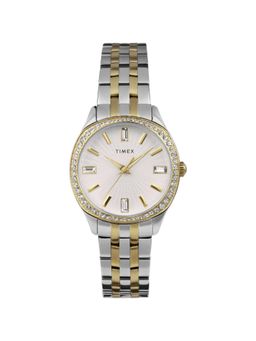 Timex - Women 36 mm Size Silver-Tone Dial Analog Watch -TW2W17700 (M)