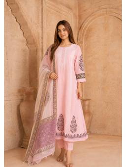 PANCHRANGA - Blush Pink Inaya Kurta with Pant & Dupatta