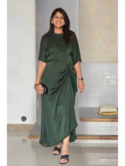 Pink Tree - Green Drape and Dori Dress