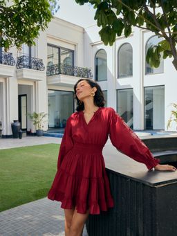 Style Island - Stella Red Dress for Women