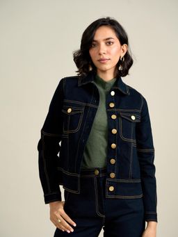 Style Island - Blue Solid Jacket