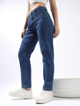 High Star - Women Blue Solid Jeans