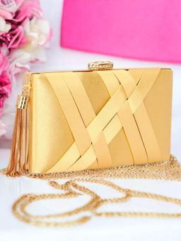 Toobacraft - Solid Box Clutch - Gold