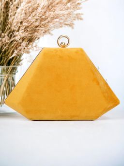 Toobacraft - Pyramid Shaped Party Box Clutch - Yellow