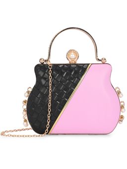 Toobacraft - Textured Box Clutch - Black