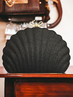 Toobacraft - Embellished Box Clutch - Black