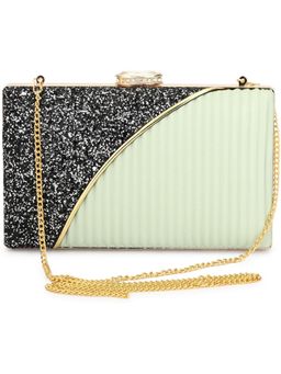 Toobacraft - Embellished Box Clutch - Black