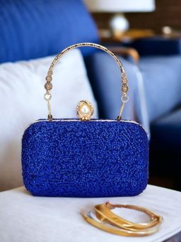 Toobacraft - Embellished Box Clutch - White