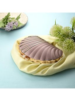 Toobacraft - Embellished Box Clutch - Mauve