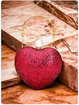 Toobacraft - Embellished Box Clutch - Red