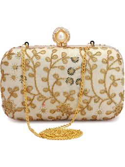Toobacraft - Embellished Box Clutch - Brown