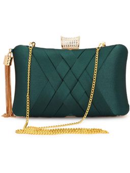 Toobacraft - Textured Box Clutch - Green