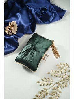 Toobacraft - Embellished Box Clutch - Green