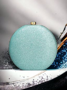Toobacraft - Embellished Box Clutch - Blue