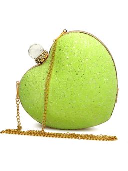 Toobacraft - Shoulder Strap Embellished Box Clutch - Green