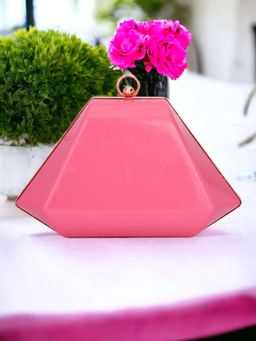 Toobacraft - Pyramid Box Clutch - Pink