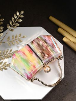 Toobacraft - Printed Box Clutch - Multi-Color