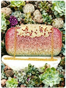 Toobacraft - Embellished Box Clutch - Multi-Color
