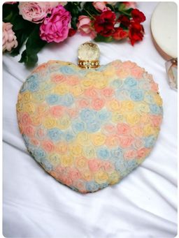 Toobacraft - Embellished Box Clutch - Multi-Color